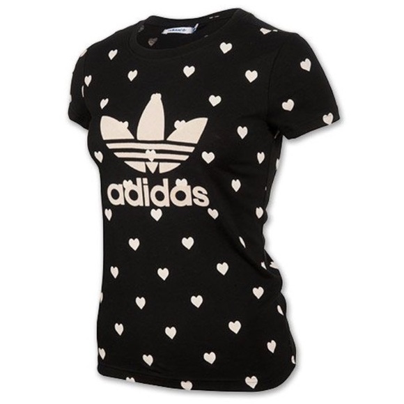 Vintage adidas y2k hearts t-shirt - Picture 1 of 8